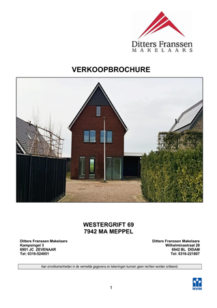 Brochure - Brochure Westergrift 69, Meppel.pdf - Westergrift 69, 7942 MA Meppel