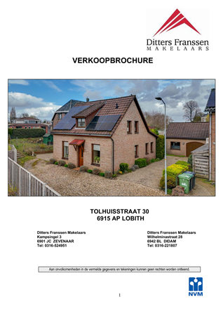 Brochure - Brochure  Tolhuisstraat 30 Lobith.pdf - Tolhuisstraat 30, 6915 AP Lobith