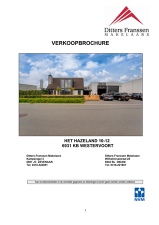 Brochure - Brochure Het Hazeland 10-12, Westervoort.pdf - Het Hazeland 12, 6931 KB Westervoort