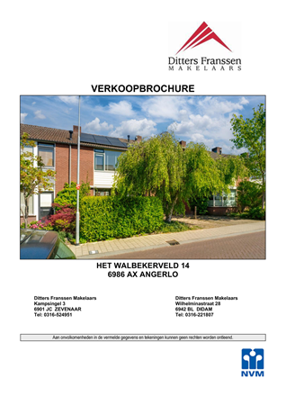 Brochure - Brochure Het Walbekerveld 14 te Angerlo.pdf - Het Walbekerveld 14, 6986 AX Angerlo