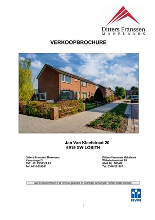 Brochure - Brochure Jan Van Kleefstraat 20, Lobith.pdf - Jan Van Kleefstraat 20, 6915 XW Lobith