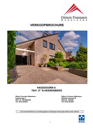 Brochure - Brochure  Hagedoorn 8 's-Heerenberg.pdf - Hagedoorn 8, 7041 JT 's-Heerenberg