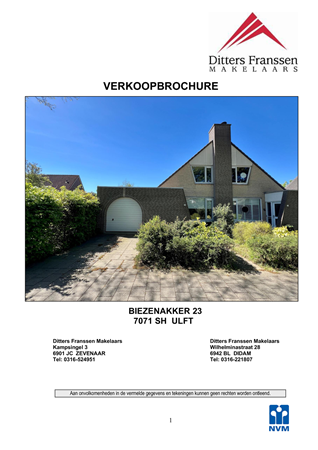 Brochure - Brochure  Biezenakker 23 Ulft.pdf - Biezenakker 23, 7071 SH Ulft