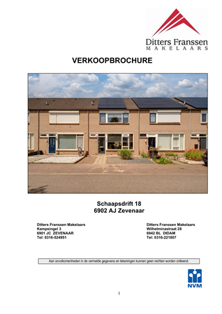 Brochure - Brochure Schaapsdrift 18 te Zevenaar.pdf - Schaapsdrift 18, 6902 AJ Zevenaar