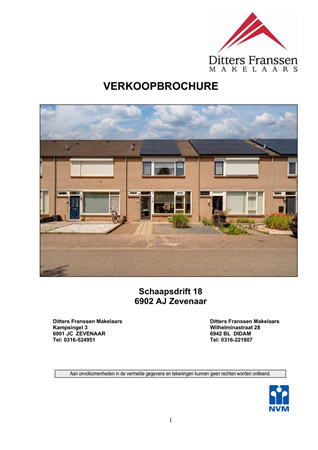 Brochure - Brochure Schaapsdrift 18 te Zevenaar.pdf - Schaapsdrift 18, 6902 AJ Zevenaar