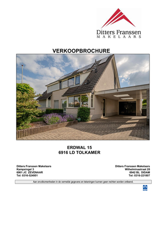 Brochure - Brochure Erdwal 15 Tolkamer.pdf - Erdwal 15, 6916 LD Tolkamer