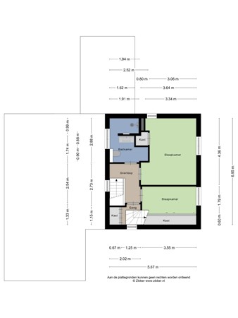 Plattegrond - Groenestraat 2, 6911 KV Pannerden - 189786904_1685413_groen_eerste_verdiepi_first_design_20260921_7a135c.jpg