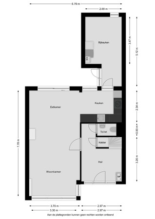 Floorplan - Goeman Borgesiuslaan 10, 8603 BJ Sneek