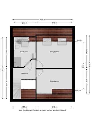 Floorplan - Hottingabûr 57, 8855 CP Sexbierum