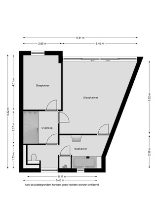 Floorplan - Vuurvlinder 28, 8607 HK Sneek