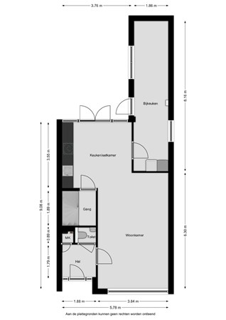 Floorplan - Galjoenhof 14, 8862 PG Harlingen