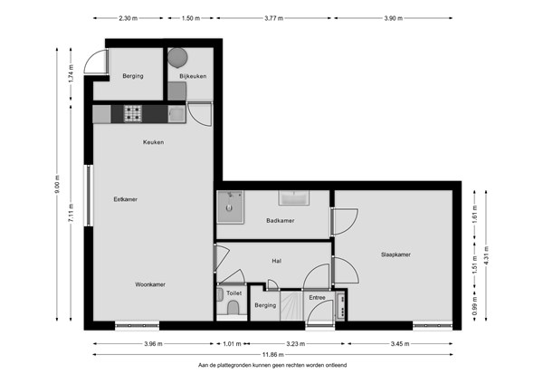 Floorplan - Droogstraat 67, 8861 SR Harlingen