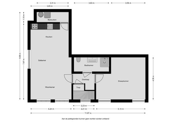 Floorplan - Droogstraat 67, 8861 SR Harlingen