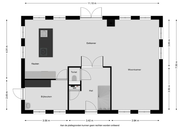 Floorplan - Kooireed 5, 8756 JN Piaam