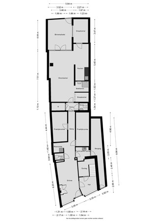 Floorplan - Heiligeweg 12, 8861 EA Harlingen