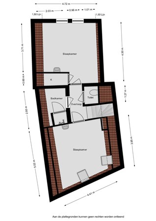 Floorplan - Heiligeweg 12, 8861 EA Harlingen