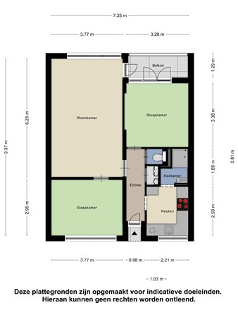 Floorplan - Schrijverspark 97, 3901 PD Veenendaal