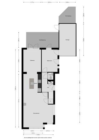 Floorplan - Groen van Prinstererstraat 14, 8862 BV Harlingen