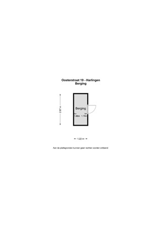 Floorplan - Oosterstraat 19, 8861 GE Harlingen