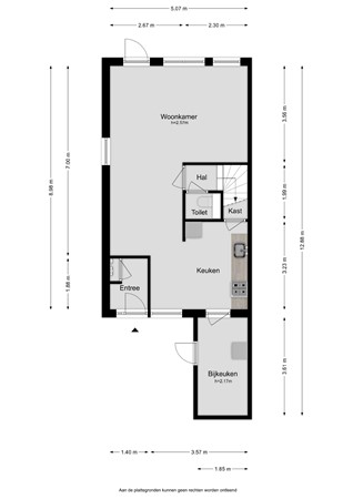 Floorplan - Botterhof 28, 8862 PT Harlingen
