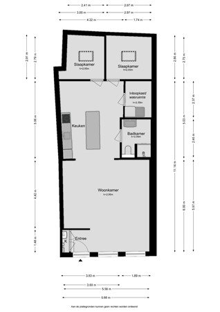 Floorplan - Veemarktplein 9, 8601 DA Sneek