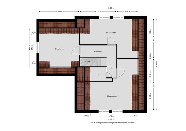 Floorplan - Borndiep 16, 8602 CM Sneek