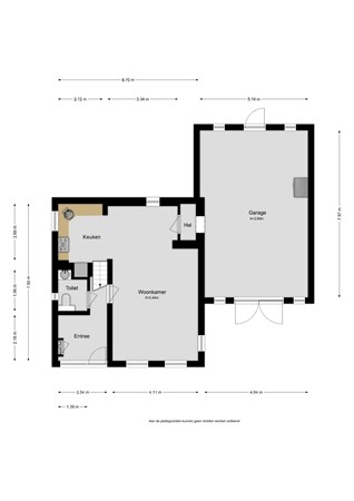 Floorplan - Polle 26, 8822 VE Arum