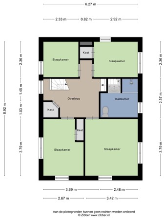 Floorplan - Johannes Postweg 4, 8309 PE Tollebeek