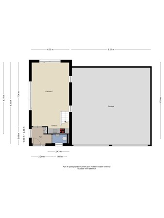 Floorplan - Johannes Postweg 4, 8309 PE Tollebeek