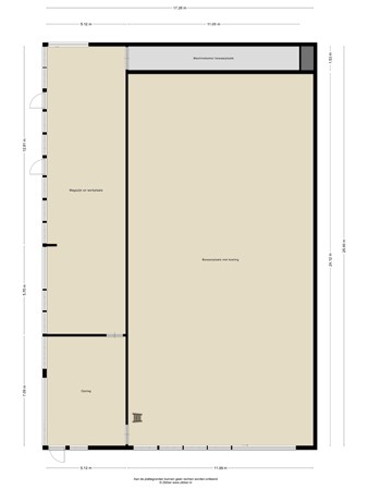 Floorplan - Johannes Postweg 4, 8309 PE Tollebeek