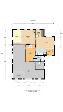 Floorplan - Lage Valkseweg 45, 6733 GB Wekerom