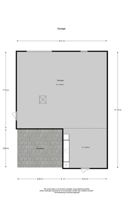 Floorplan - Lage Valkseweg 45, 6733 GB Wekerom