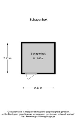 Floorplan - Lage Valkseweg 45, 6733 GB Wekerom