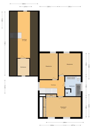 Floorplan - De Wiek 23, 3774 SH Kootwijkerbroek