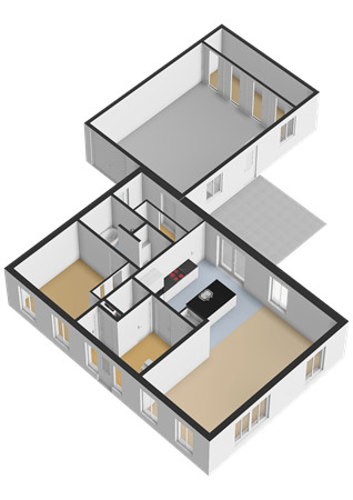 Floorplan - De Houtwal 4, 6733 AP Wekerom