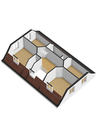 Floorplan - De Houtwal 4, 6733 AP Wekerom