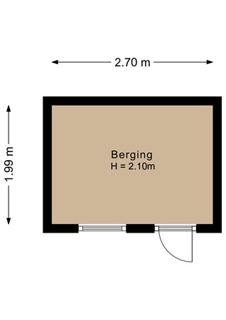 Floorplan - De Houtwal 4, 6733 AP Wekerom