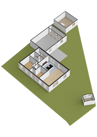 Floorplan - De Houtwal 4, 6733 AP Wekerom