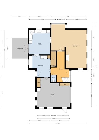 Floorplan - Stroeërweg 16, 3776 MJ Stroe
