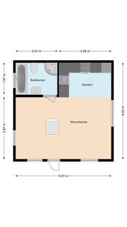 Floorplan - Knibbelweg 17, 2761 JB Zevenhuizen