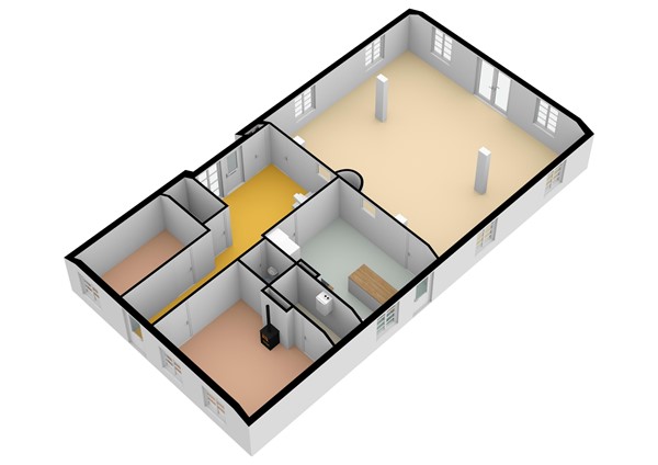 Floorplan - Waardhuizen 17, 4287 LP Waardhuizen