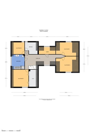 Floorplan - Hoefakker 1-3, 4264 AH Veen