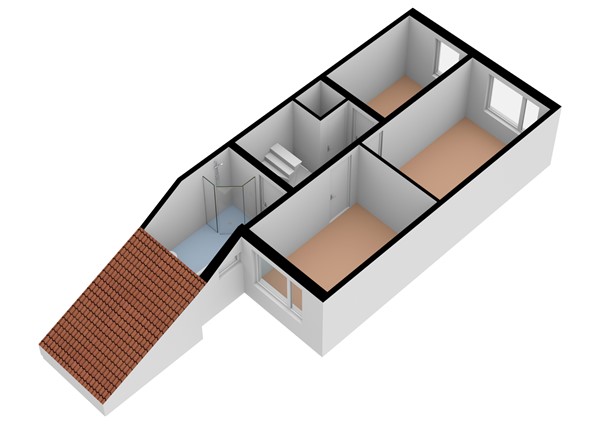 Floorplan - Merweplein 18, 4285 CS Woudrichem