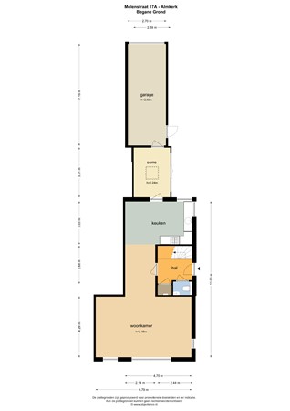 Floorplan - Molenstraat 17A, 4286 AP Almkerk