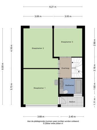 Floorplan - Burgemeester Baxlaan 26, 4281 KP Andel