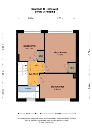 Floorplan - Santcade 10, 4254 EC Sleeuwijk