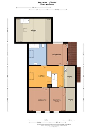 Floorplan - Den Heuvel 1, 4283 EB Giessen