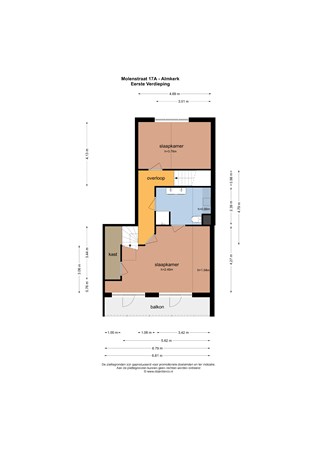 Floorplan - Molenstraat 17A, 4286 AP Almkerk