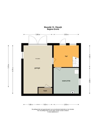 Floorplan - Maasdijk 18, 4284 VA Rijswijk