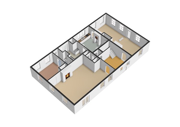 Floorplan - Hoekje 2, 4286 LN Almkerk